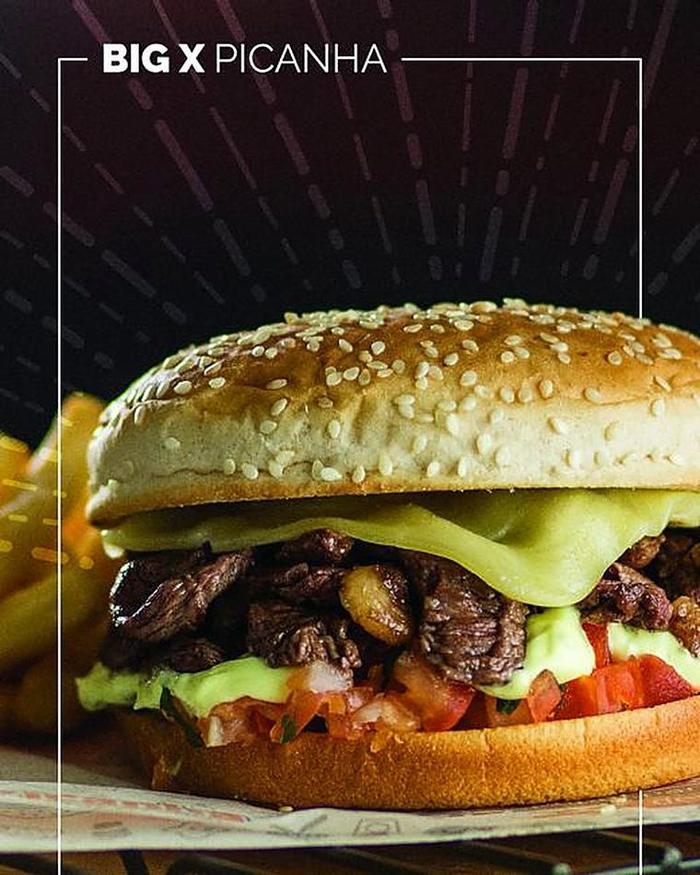 Ambientação de loja do Big X Picanha