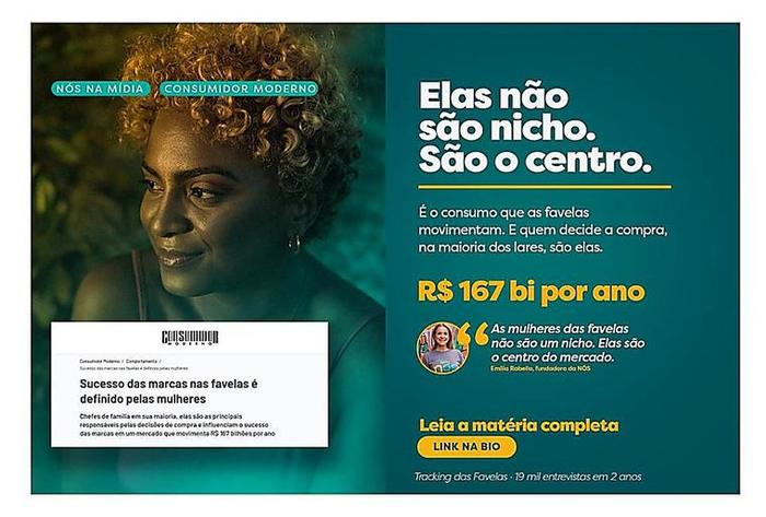 Peça de conteúdo que rendeu matéria na Consumidor Moderno