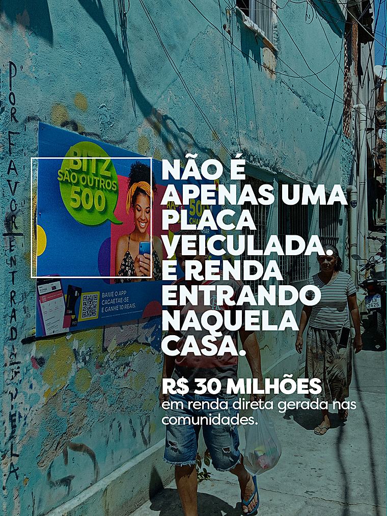 A mesma cena com a renda que a NÓS mede