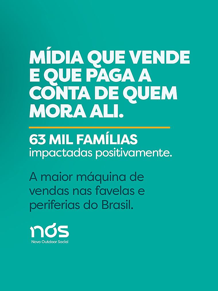 Peca de fechamento da serie O que voce ve, da NOS